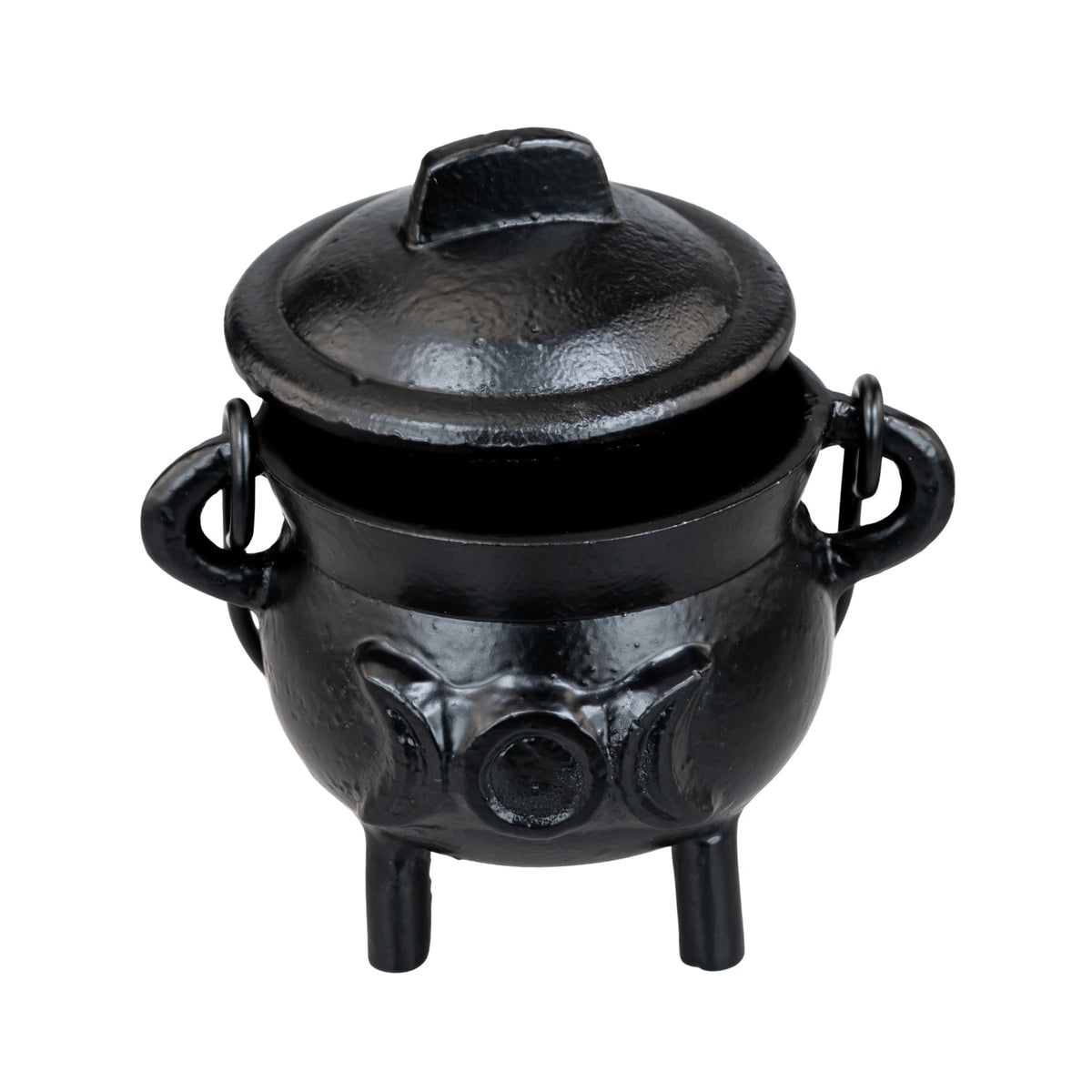 Cast Iron 3" Triple Moon Goddess Cauldron