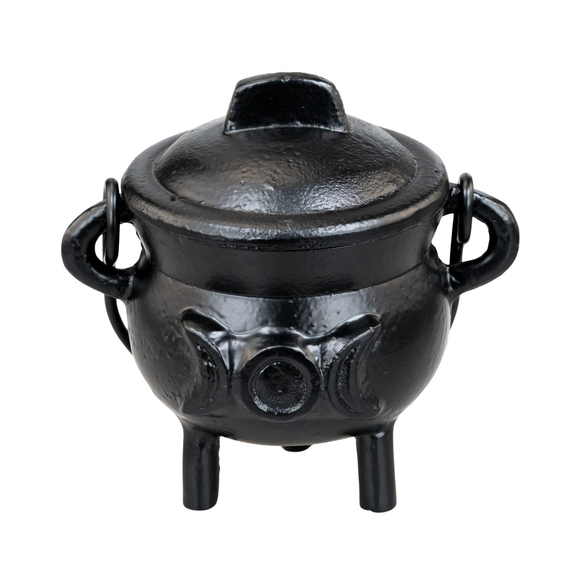 Cast Iron 3" Triple Moon Goddess Cauldron