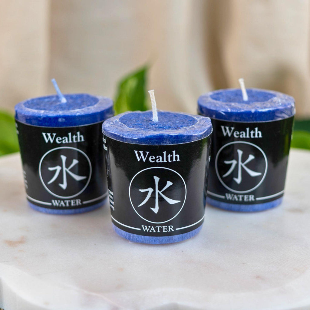 Wealth and Water Votive Candle