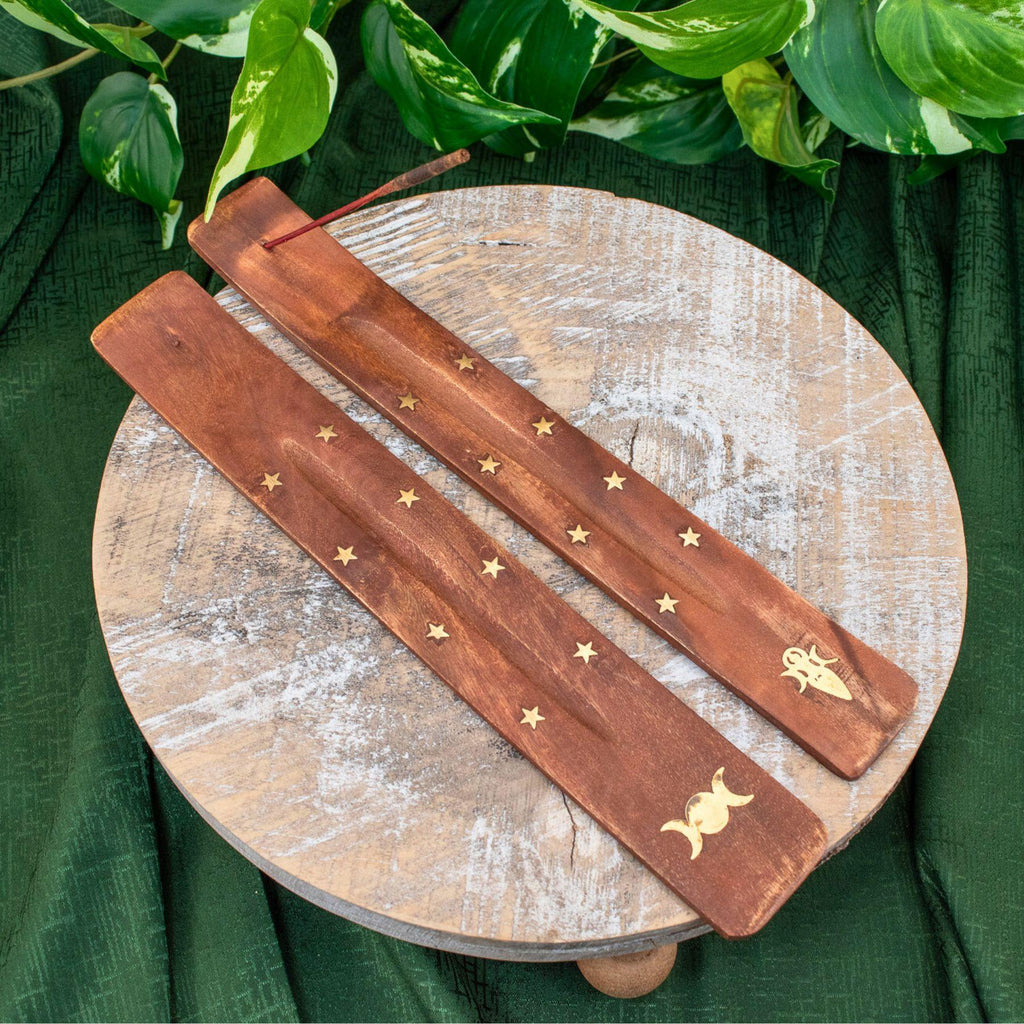10'' Wooden Boat Incense Burner